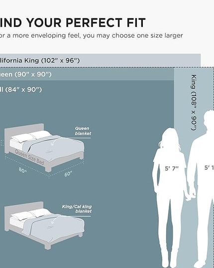 Bedsure GentleSoft Fleece Blanket California King Mineral Blue - Lightweight Plush Fuzzy Cozy Soft Bed Blankets, 102x96 inches