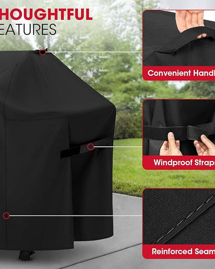 Unicook Grill Cover Compatible with Weber Summit 400 Series, Heavy Duty Waterproof Outdoor BBQ Cover 64 Inch, All-Season Protection Barbecue Gas Grill Protector, Compared to Weber 7108