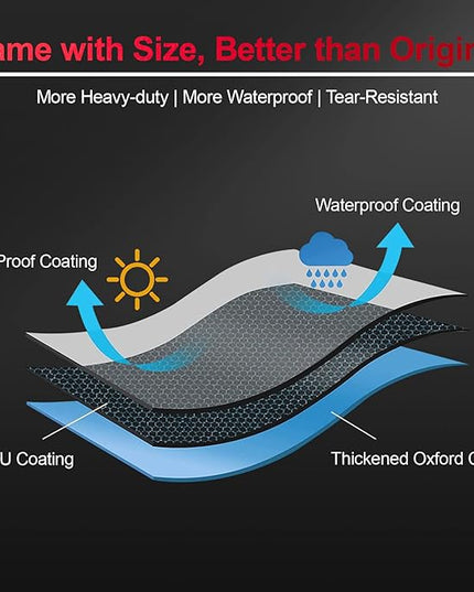 Comnova Grill Cover 60 Inch - 600D Grill Cover for Weber Genesis 300 Series Gas Grill Heavy Duty & Waterproof, Outdoor BBQ Cover for Weber, Char Broil, Dyna-glo, Nexgrill (Not Fit Genesis E325)