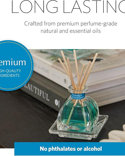 AGRARIA PetiteEssence Flower and Reed Diffuser Set, Hand Crafted Sola Flower Botanical Home Fragrance Set, Scented Oil Gift for All Occasions