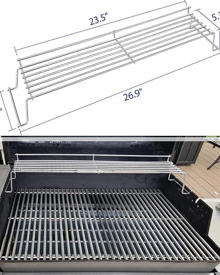 Warming Rack for Weber Genesis 300 Series(2007-2016), Genesis E310, E320, E330, S310, S320, S330, Stainless Steel Grill Parts Replacement for Weber 65054, 81323, 62749