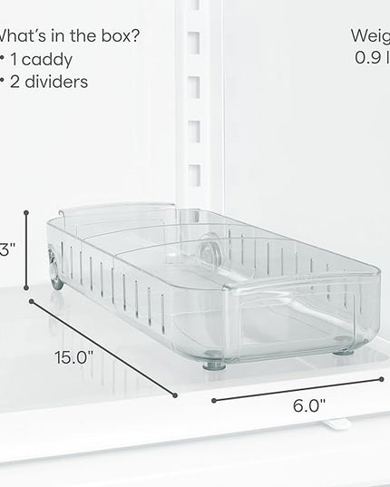 YouCopia RollOut Fridge Caddy, 6" Wide