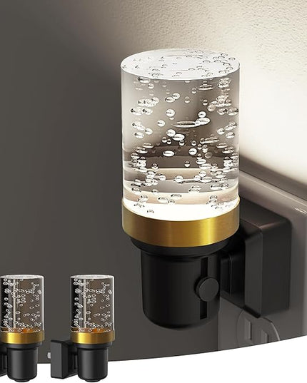 L LOHAS LED Night Light, 2 Pack Dimmable Night Lights Plug into Wall, Automatic Night Lights Plug in with Auto Light Sensor, Adjustable Brightness 5000K LED Night Light, for Bedroom Hallway Home