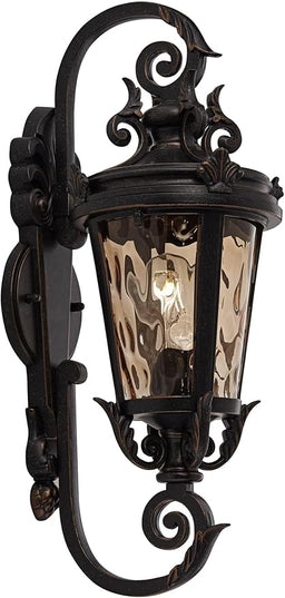 John Timberland Casa Marseille European Vintage Outdoor Wall Light Bronze French Vintage Sconce Fixture Decor for Exterior House Porch Patio Outside Deck Garage Yard Front Door Garden Home