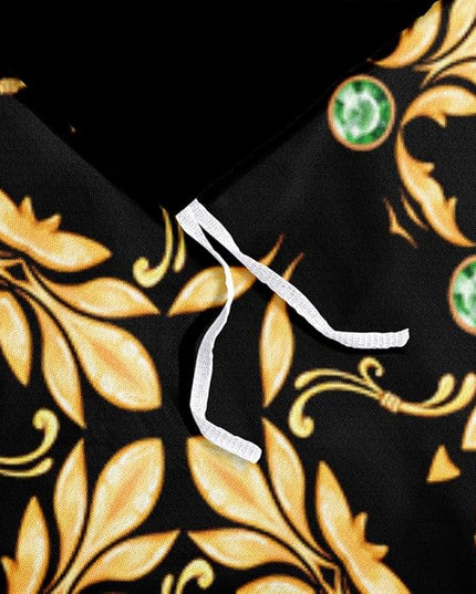 Golden Scrolls Print Duvet Cover and Pillow Shams Green Gems Deco for Girls and Boys Bedding Set King Size Black Color Bed Sets