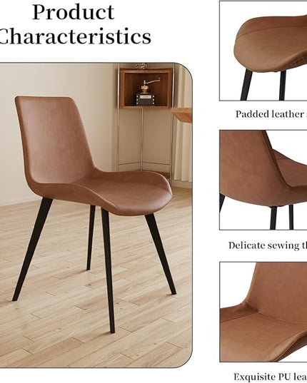 63"- 78.7" Extendable Dining Table Set for 8, Modern Kitchen Table with Dining Chairs for 6-8 Person, Thickened Expandable MDF Wooden Table with Metal Leg for Dining Room, Kitchen, Living Room