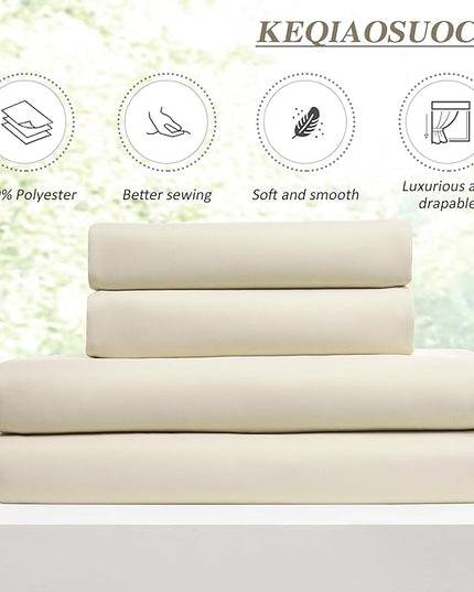 KEQIAOSUOCAI 100 Inch Extra Wide Pleated Curtains for Sliding Patio Door Large Windows 84 Long Room Divider Thermal Drapes for Living Room Accordion Door Curtain with Hooks W100 x L84, Ivory Beige