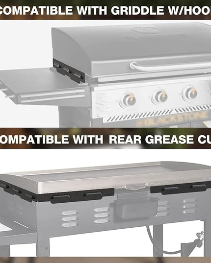 Upgraded Wind Guards for Blackstone 36” Griddle, Blackstone Griddle Accessories Fit for Black stone Grill, 5015 Magnetic Stainless Steel Wind Screens Protect Flame Hold Heat, Compatible with Hood