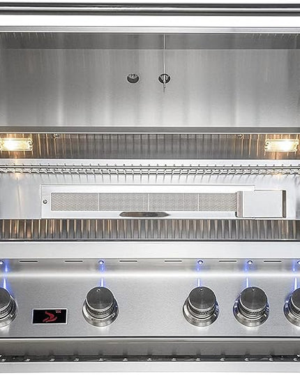 Whistler 34-inch Built-in 4-Burner Natural Gas Grill with Rear Infrared Burner & Grill Lights
