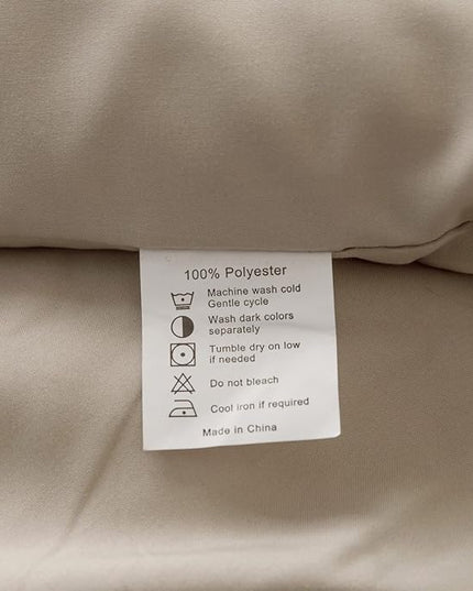 ROSGONIA Queen Comforter Set Oatmeal, 3pcs(1 Boho Oatmeal Comforter & 2 Pillowcases) All Season Soft Bedding Lightweight Bedspread Blanket Quilt