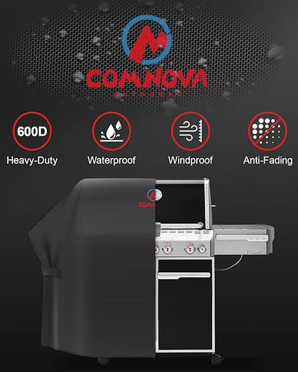 Comnova Grill Cover for Weber Summit 400 Series - 67 Inch BBQ Grill Cover Heavy Duty & Waterproof, 7108 Barbecue Cover for Weber Summit 470, Summit 420, 2022 Genesis S-325s and E-325s Grill Models