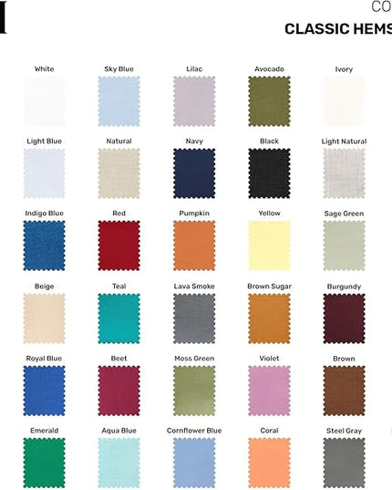 Solino Home Square Placemats Set of 4-100% Pure Linen Navy Blue Cloth Placemats 14 x 14 Inch - Classic Hemstitch, Machine Washable Place Mats for Winter