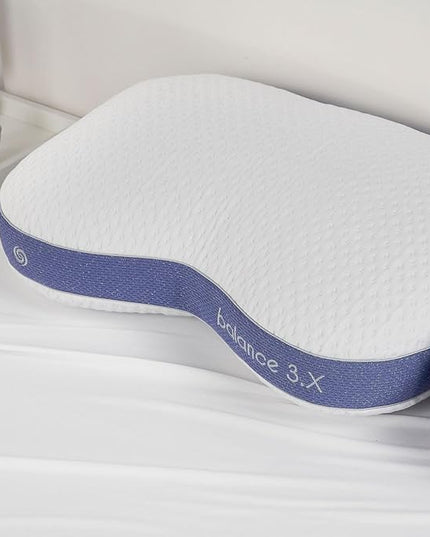 Bedgear Balance 3.X Cuddle Curve Performance Pillow – Extra Large Moisture Wicking Pillow for Sleeping, Lounging, Watching TV – Washable and Removable Cover – Pillowcase Included