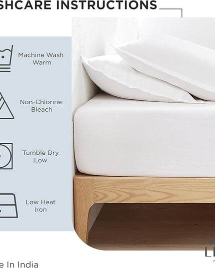 Linen Home 100% Cotton Percale Pillowcases Queen Size, Blue Duck Egg, 2 Pieces of Pillow Case, Crisp and Cool Strong Bed Linen, 20 inches X 30 inches