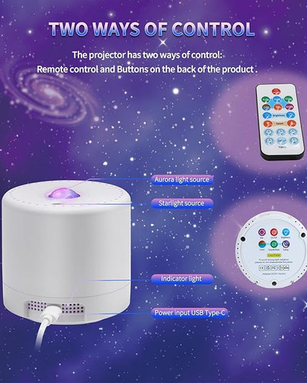 Star Projector, Galaxy Projector, Remote Control & Timer Galaxy Light, LED Nebula Night Light Projector for Adults Bedroom Decoration, Party, Birthday, Christmas,Valentine's Day,Room Decor