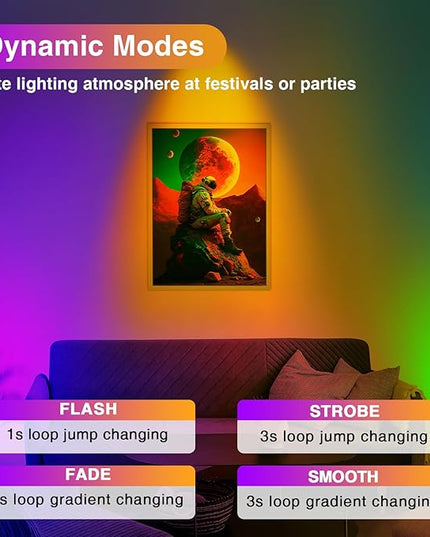 6W RGBW Uplighting Indoor Color Changing Up Lights Indoor with Remote Dimmable LED Spot Lights for Home Aluminum Accent Lighting for Party Plant Decor with 5.9 FT Plug Cord, 2 Pack