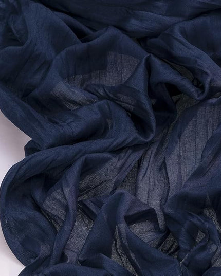 Socomi 3pcs Navy Blue Christmas Cheesecloth Table Runner Boho Rustic Gauze 120 inch 10FT Cheese Cloth Runner for Wedding Party Baby Shower Birthday Home Decor Holiday Decorations