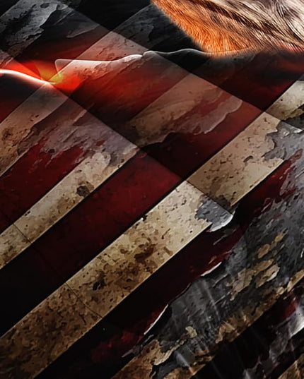 Deer Bedding Sets for Kids Boys Girls Room Decor,Hunting Themed American Flag Bedding Comforter Sets,Western Comforter Sets Camo Full Bedding Set with 2 Pillowcases.