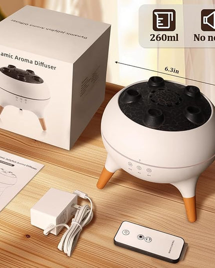 Essential Oil Diffuser for Home, Bedroom Humidifiers, Air Scent Aroma Aromatherapy Ultrasonic Humidifier Machine Timer Small Mini difusor de Aromas para casa Living Room Office Decor Gifts Jellyfish