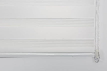 Shadesu Custom Size Zebra Blinds for Windows, 20" W x 72 H, White, Dual Layer Free-Stop Zebra Shades, Light Control for Day and Night, Sheer Blinds for Indoor Windows, Bedroom, Kitchen
