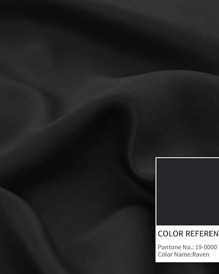 BGment Short Blackout Curtains 30 Inch Length for Small Windows - 34 x 30 inch Curtains Rod Pocket and Back Tab Thermal Insulated Room Darkening Curtains for Kitchen/Cafe Room, 2 Panels, Black