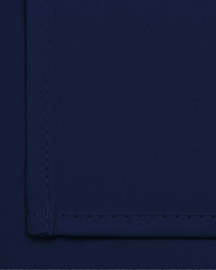 Yakamok 36 Inch Blackout Curtains for Kitchen, Sunlight Block Energy Saving Drapes for Bedroom Bathroom Room Darkening Window Treatment Panels, Navy Blue, 52Wx36L, 2 Panels