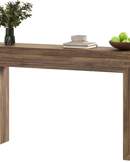 Rresyet 55 Inch Long Console Table, Sofa Table Behind Sofa, Wooden Entryway Table, Farmhouse Entryway Table for Entry, Hallway, Living Room (Wood)