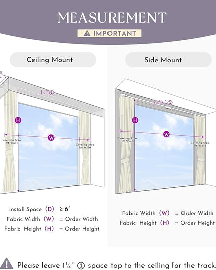 Graywind Hardwired Smart Curtains Motorized Blackout Curtain with Remote Alexa Google Control for Sliding Door Thermal Insulated Drapes One-Way or Split Draw, Custom Width to 220" (Iron Grey)