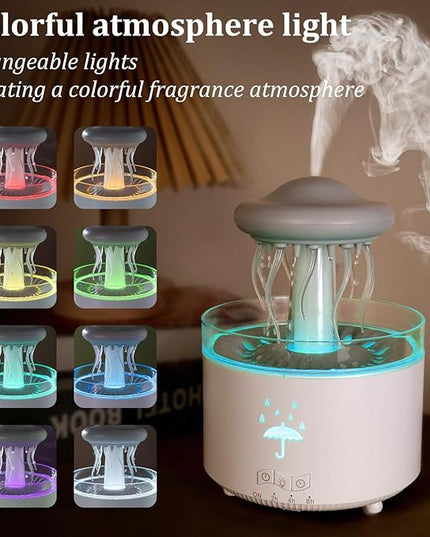 Essential Oil Diffuser for Home, Bedroom Humidifiers, Air Scent Aroma Aromatherapy Ultrasonic Humidifier Machine Timer Small Mini difusor de Aromas para casa Living Room Office Decor Gifts Jellyfish