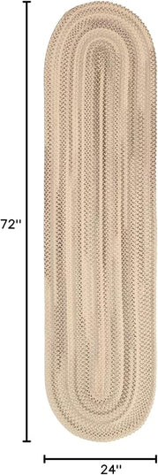 Capel American Heritage Shadow 2' 0" X 6' 0" Runner Oval Braided Rug
