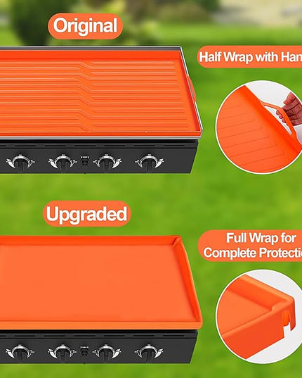 NancyL 36 Inch Silicone Griddle Cover for Blackstone, Full-Wrap 36" Griddle Mat Protective Grill for Blackstone Protector Accessories Kit, Protect from Rust, Rodents, Insects, Debris