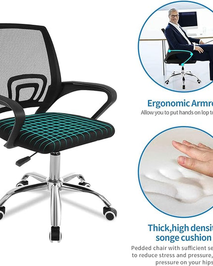 Bonzy Home 8ft Conference Tables Chair Set, 94.4"x47.2"x29.5" Table & 10pcs Chairs, Office Computer Desk and Chair Set for Meeting Room Office Furniture Set for 10 People