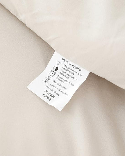 ROSGONIA California King Comforter Set Beige, 3pcs (1 Boho Cal King Comforter & 2 Pillowcases), All Season Bedding Soft Bedspread Blanket Quilt