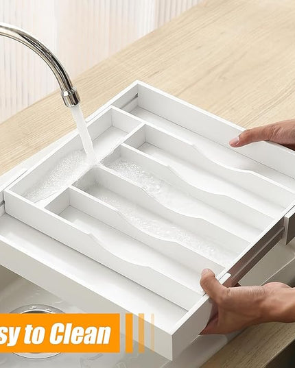 Kitchen Silverware Drawer Organizer and Storage Utensilios De Cocina Modernos Soporte Para Cucharas Trastes De Cocina Organizadores Platos Para Gabinetes Cajones Decoración Organizador Para Utensilios