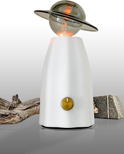 Scarecrow Glass Essential Oil Diffuser for Aromatherapy, Waterless Aroma Diffuser, Rechargeable & Portable Oil Nebulizer, Auto Shut-Off, Silent Operation, Art Piece Décor and Fragrance, Gift Ready