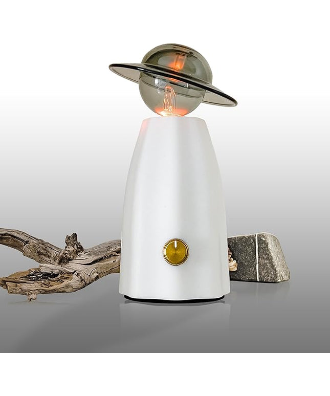 Scarecrow Glass Essential Oil Diffuser for Aromatherapy, Waterless Aroma Diffuser, Rechargeable & Portable Oil Nebulizer, Auto Shut-Off, Silent Operation, Art Piece Décor and Fragrance, Gift Ready