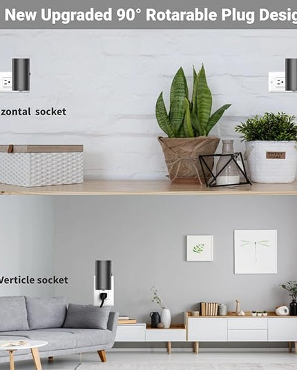LED Night Lights Plug into Wall, Dusk to Dawn Sensor,5-300LM Adjustable Brightness, Soft White 3000K,Dimmable Night Lights for Kitchen,Hallway Bedroom,Stairs, 2 Pack