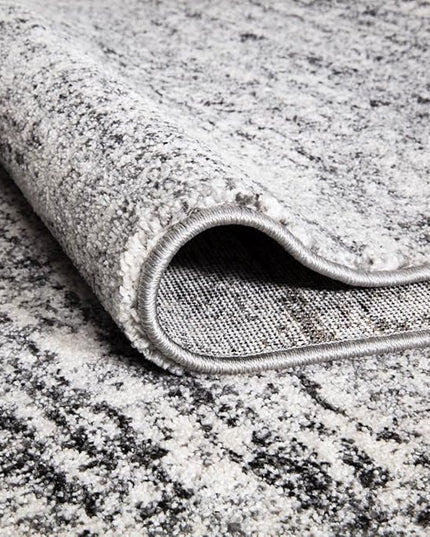 Keen Home Design Area Rugs - 2x16 Non-Shedding, Abstract Rugs for Kitchen, Living Room, Bedroom, Dining Room, Entryway - Size: 2'8" x 16', Abstract Cream/Grey