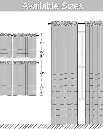 DONREN Olive Green Blackout Curtains 48 Inch Length 2 Panels Set - Rod Pocket Room Darkening Thermal Insulated Curtains & Drapes for Boys Bedroom/Cabin/Loft,W52 x L48 Inches Long
