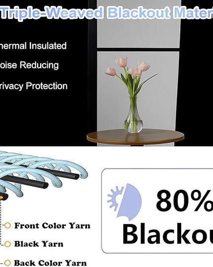 Simplebrand Halloween Black Kitchen Valances for Windows 18 Inches Long 2 Pack, Blackout Window Valances for Living Room, Grommet Short Straight Drape Kitchen Curtains for Bedroom Kids Room, 40Wx18L