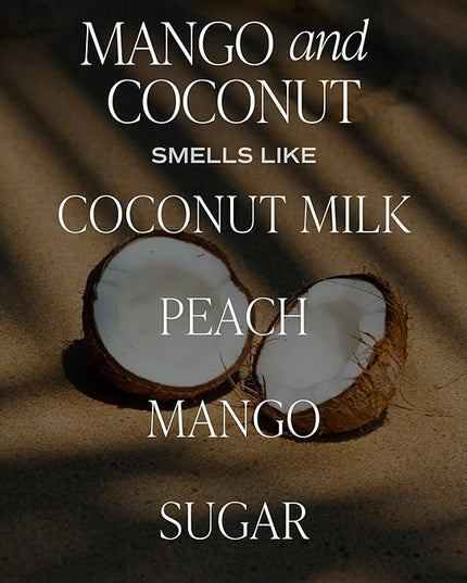 Sweet Water Decor Mango and Coconut Reed Diffuser – Room Decor Aesthetic with Long-Lasting Premium Fragrance of Mango, Pineapple, Orange, Peach, Coconut Milk for 4 Months – Ideal for Home Decor