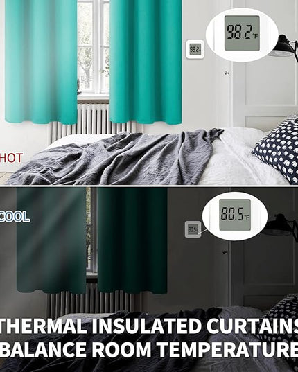 BGment Room Darkening Curtains 108 Inches Long - Grommet Thermal Insulated Drapes Window Treatment Curtains for Bedroom, 2 Panels, 52 x 108 Inch, Teal