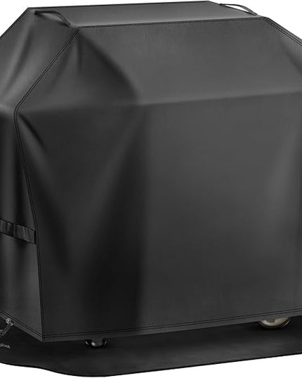 Grill Cover 65 Inch & Under Grill Mat,Waterproof Fade Resistant Anti-UV Barbecue Grill Cover & Weather Protection BBQ Cover for Griddle Outdoor,Compatible with Weber Nexgrill Charbroil Grill