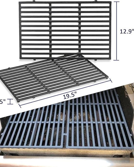 Genesis Grill Parts for Weber Genesis 300 Series Grills with Front Control Knob, 17.5" Flavorizer Bars 7620 Heat Deflectors 7622 Grill Grate 7524 for Weber Genesis E310 E320 E330 S310 S320 S330