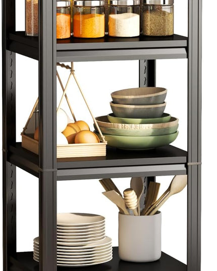 16''W Shelving Unit, 3000 Lbs Heavy-Duty Storage Shelves, Adjustable Reinforced Shelves for Laundry Rooms, Basements, Kitchens& Outdoor