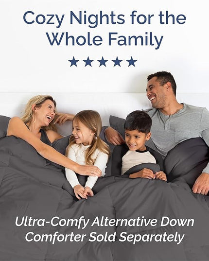 Split King Size 5 Piece Sheet Set - Comfy Breathable & Cooling Bed Sheets Set - Hotel Luxury Bedding for Women, Men, Kids, Teens, Boys & Girls - Deep Pockets, Soft, Wrinkle Free - Oeko-Tex - Dark Grey
