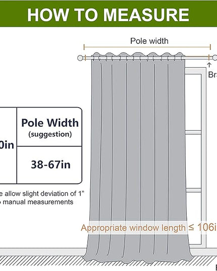 NICETOWN Black Out Blinds for Sliding Doors - Extra Wide Heat Blocking Patio Glass Door Drape, Room Divider Curtain for Apartment (Black, 100 inches Width x 108 inches Length)