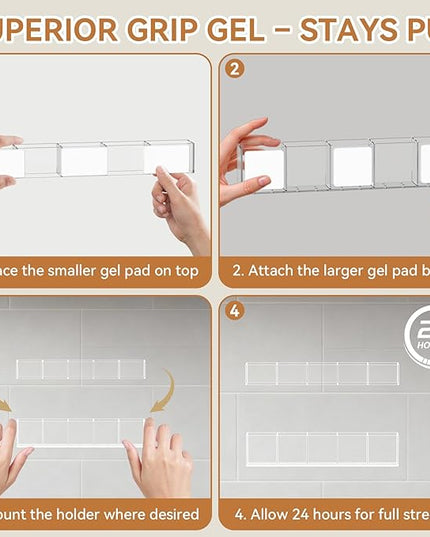 9.5 Inch Cabinet Door Acrylic Straw Holder with Double-Sided Tape, Kitchen Countertop Cabinet Storage Box for Organizing Straws (Transparent)