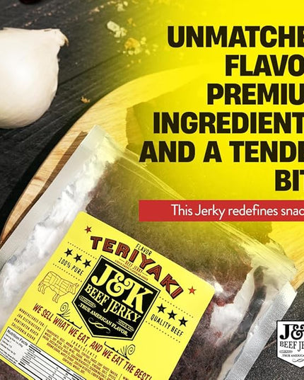 J&K Beef Jerky - Teriyaki Flavor 7oz