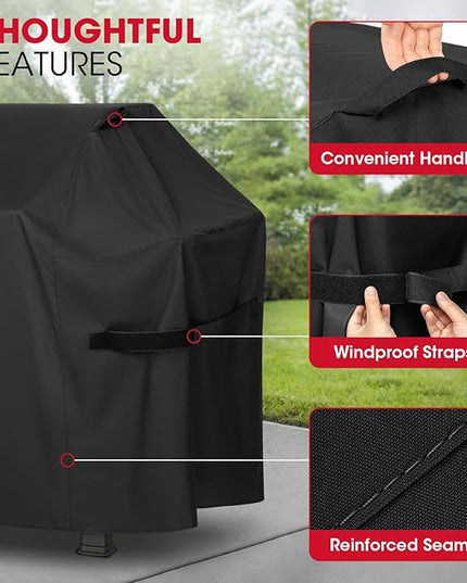 Unicook 53 Inch Grill Cover for Weber Spirit II 300 and Spirit 300 Series, Heavy Duty Waterproof Outdoor BBQ Cover, Fade Resistant Weatherproof Gas Grill Protector, Compared to Weber 7139
